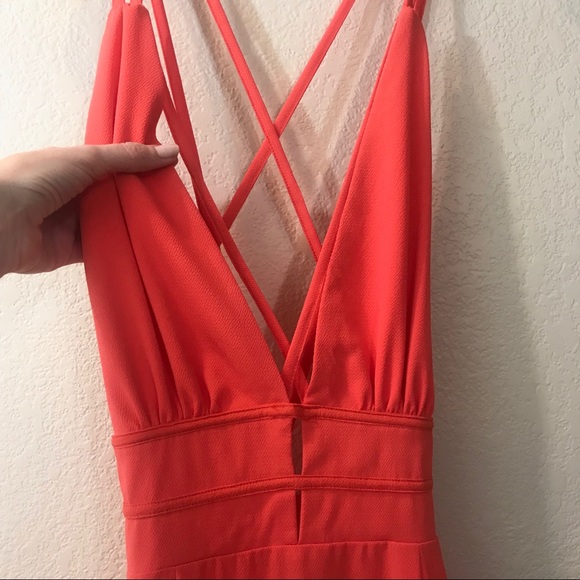 ASOS Strappy Open Back Orange Maxi Dress - Picture 5 of 7
